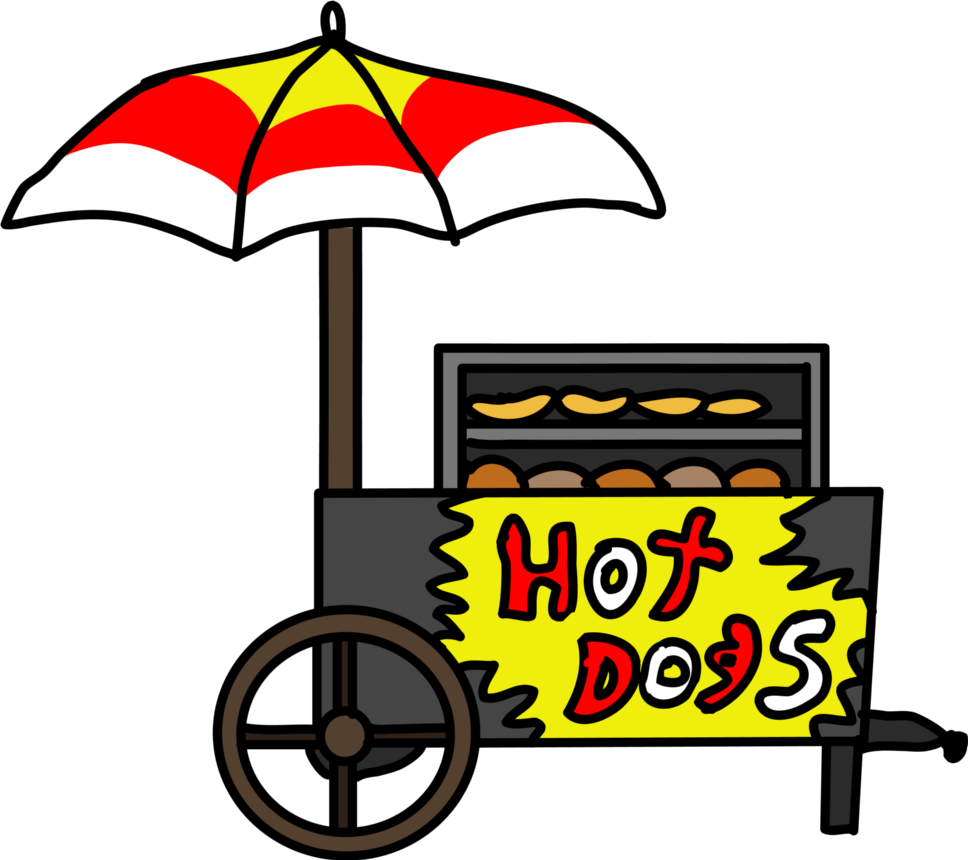 hot dog cart